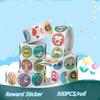 Stickers Cat 500 Pcs/roll Teacher Reward Sticker Fun Motivation Animal Sticker For School Teacher Student Stationery Stickers
