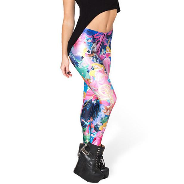 Stylish Cross-border Women's Nine-point Leggings With High Elasticity And 3d Print Design For A Perfect Fit