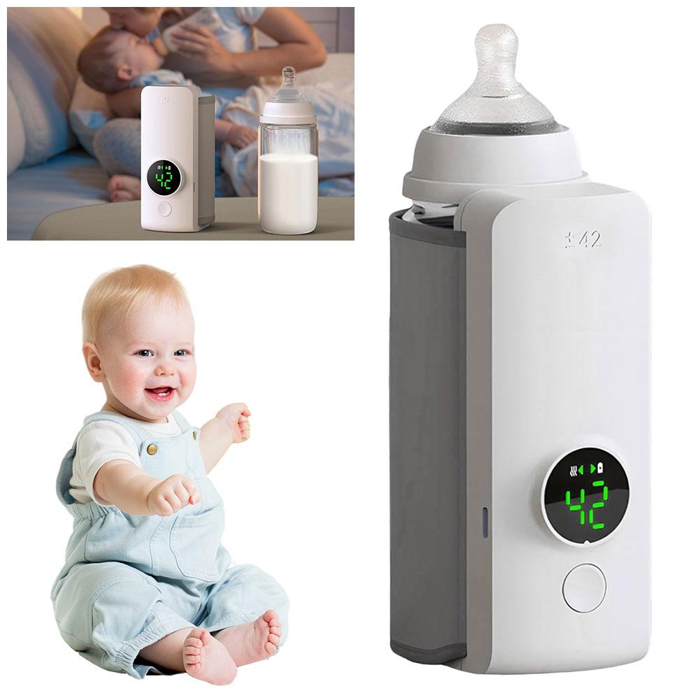 Portable Bottle Warmer Rechargeable Cordless Milk Warmer Travel Warmer for Comfortable Baby Feeding On The Go