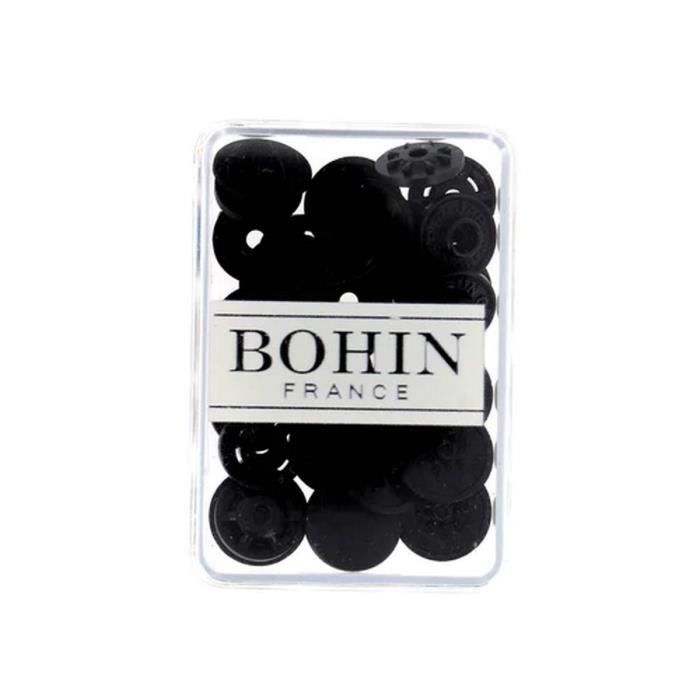 Bouton pression magique - BOHIN - 13mm - Plastique - Couleur: Noir - Expédié de France