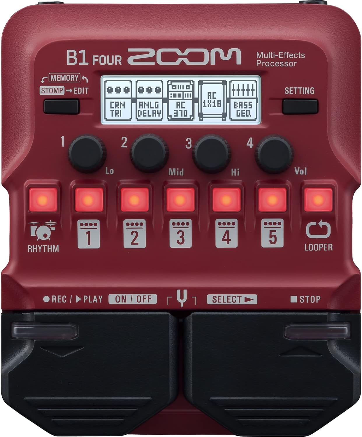 B1 FOUR Red для Zoom Басовый Мультиэффектор