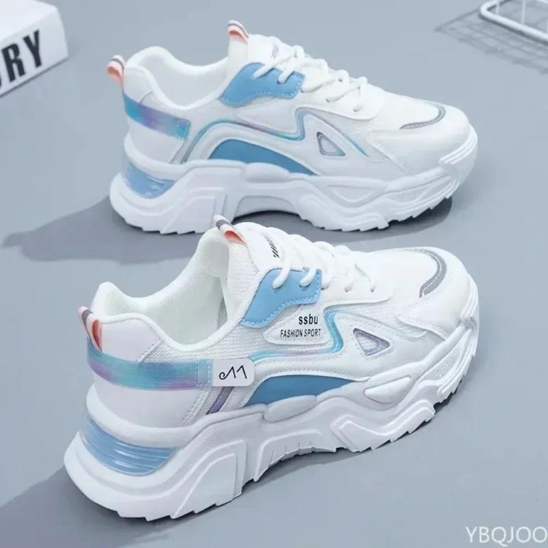 Fashion 2025 Sneakers Women Platform Flat Shoes Woman Shoes Green Casual Trainers Ladies Chunky Sneakers Women Shoes