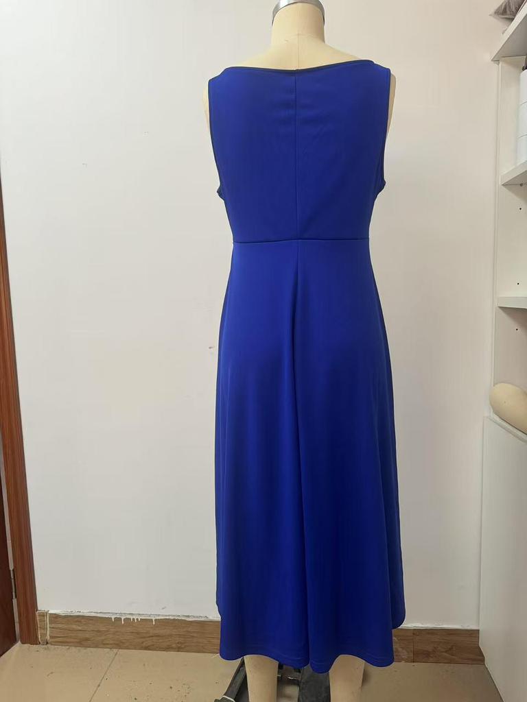 2025 Ärmellose V-Ausschnitt Weste Mode Lässig Abendkleid