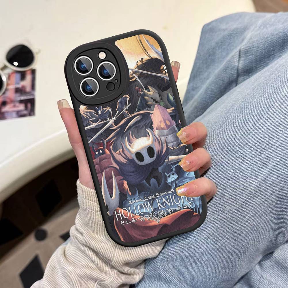 Hollow Knights Cartoon Phone Case Hard Leather For IPhone 14 13 16 Mini 15 14 11 12 Pro Max Plus Fundas