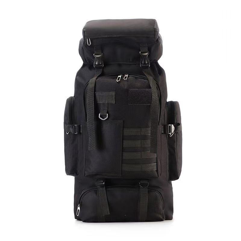80L Waterproof Camouflage Hiking Backpack - Outdoor Tactical Gear for Men's Camping and Travel