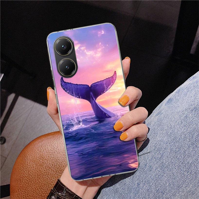 Humpback Whale Sea Giant Phone Case For Xiaomi Poco X7 X6 X5 Pro F7 Ultra Redmi 15C 15 13C 13 12C 12 10 10A 10C 9 9A 9C 9T Cover