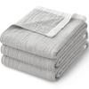 AYO Gauze Nap Organic Perfect for Air Conditioning Blanket, Single, Summer, 4-Layer Gauze, Blanket, Soft, 100% Cotton, Lightweight, Moisture-Wicking,