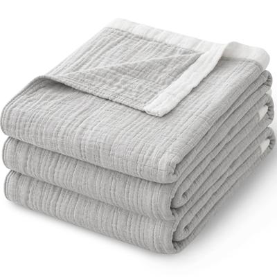 AYO Gauze Blanket, Single, Summer, 4-Layer Gauze, Nap Blanket, Soft, 100% Cotton, Lightweight, Moisture-Wicking, Breathable, Washable, Organic Cotton,