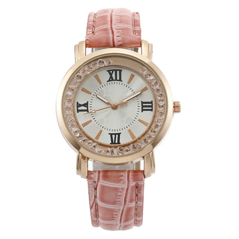 Women's Quicksand Beads Flowing Crystal Belt Leisure Quartz Watch