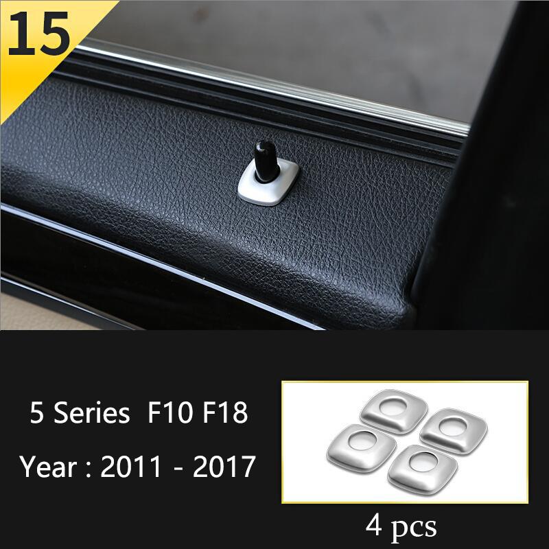 Car Styling Console Multimedia AC CD Panel Decoration Frame Cover Trim Strip Sticker For BMW 5 Series F10 Interior Accessories