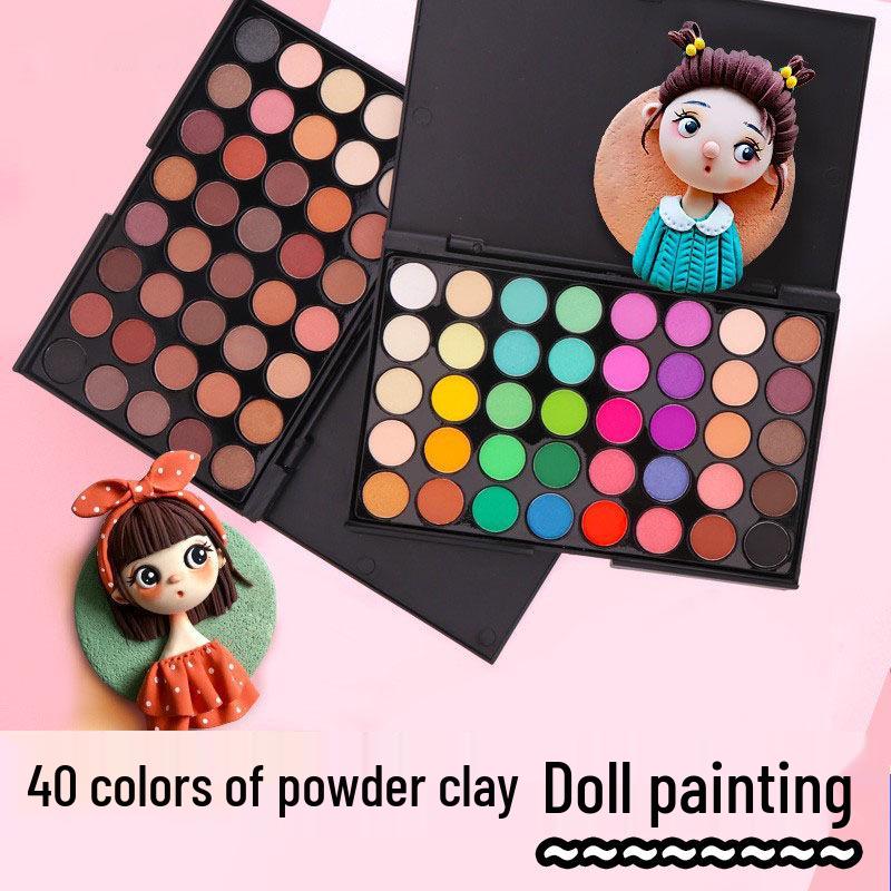 

40-Color Blush & Eyeshadow Palette Set for BJD Makeup 105