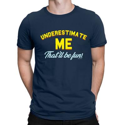UNTERSCHÄTZE MICH DAS WIRD LUSTIG Herren Lustiges Sarkastisches T-Shirt Slogan Geschenk