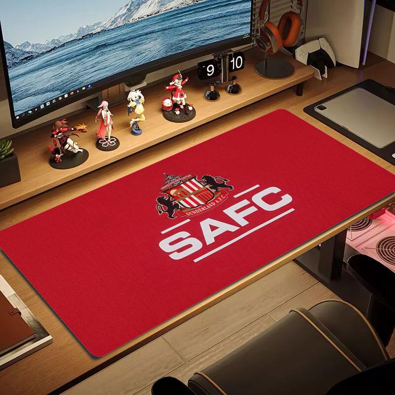 Sunderland Association Football Club Logo Large Size Mouse Pad Large Gaming Table Cushion Non-slip Laptop Tablet Big Mousepad XXL Mat Mini PC Playmat 