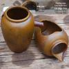 Retro Hydroponic Ceramic Flower Pot with Water Circulation, Courtyard Fish Tank, and Decorative Flowing Water Ornaments.