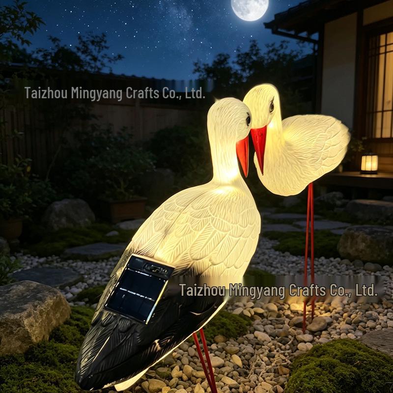 Cross-border Flamingo & Crane Outdoor Animal Decor Set for Garden or Wedding