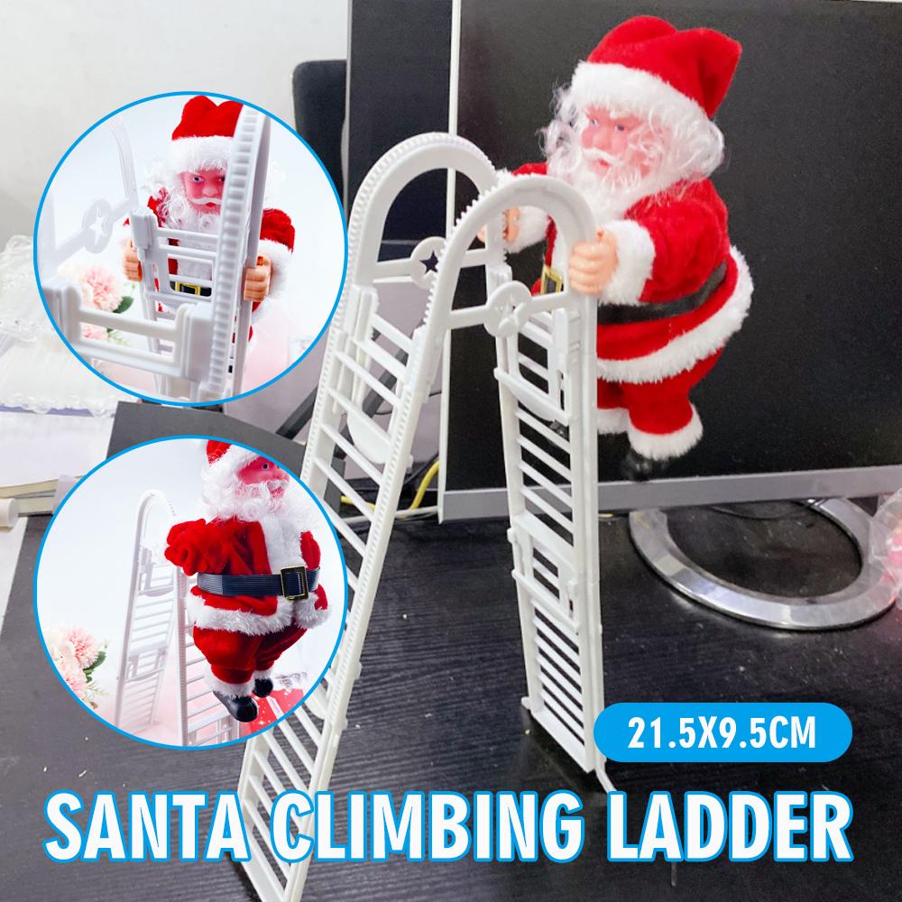 

Рождественская электрическая музыкальная лестница Aidier, кукла Санта-Клауса, подарок на день рождения