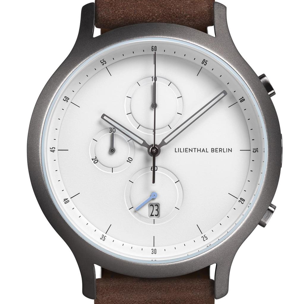 Lilianthal Berlin Brauner Chronograph Mit Datumsanzeige Herrenuhr, C01-101-B002F, Deutschland,
