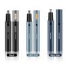 Electric Nose Hair Trimmer Aluminum Tube Body Arched Cutter Head USB Rechargeable with Eyebrow