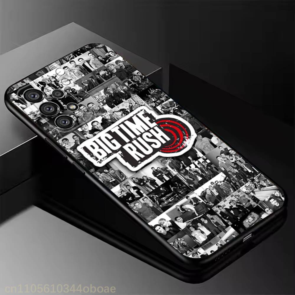 Music B-Big Time Rush Phone Case For Samsung Galaxy A13,21s,22,31,32,52,53,71,80,A91 Soft Black Cover