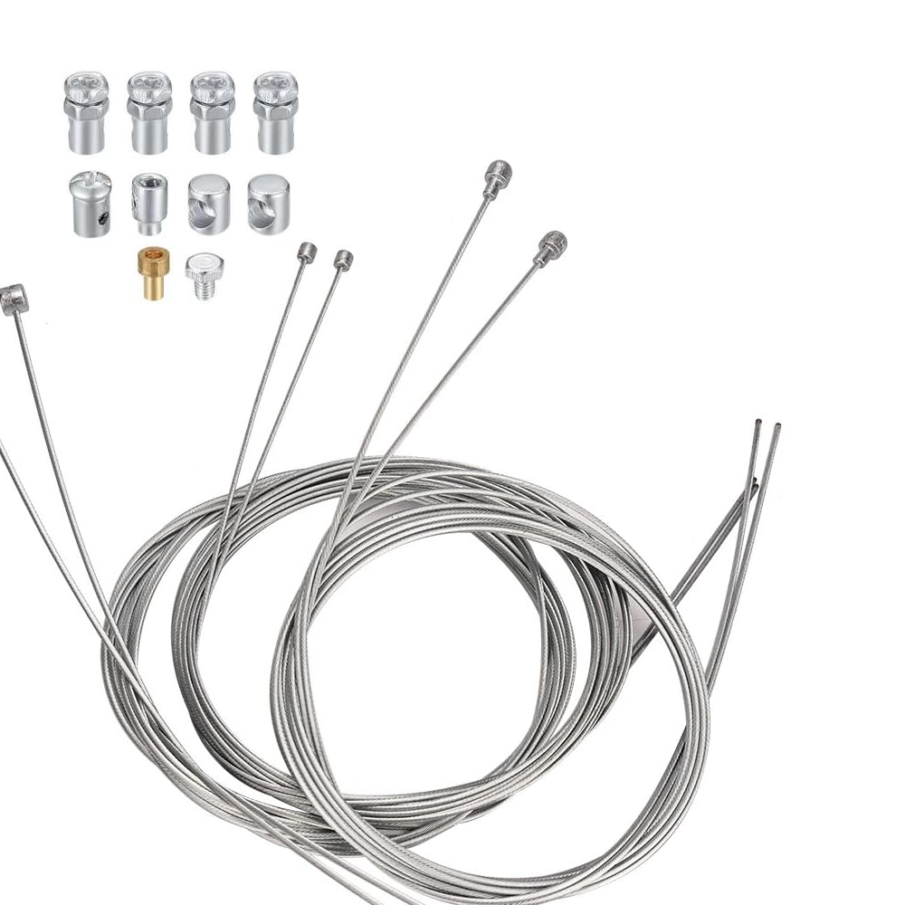 2m Motorcycle Accelerator Cable Repair Kit with Throttle Cable and Throttle Cable Mounting Adapter [Used]