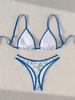 Small Floral Triangle Sexy Bikini Two Piece Set Elegant Women Swimwear