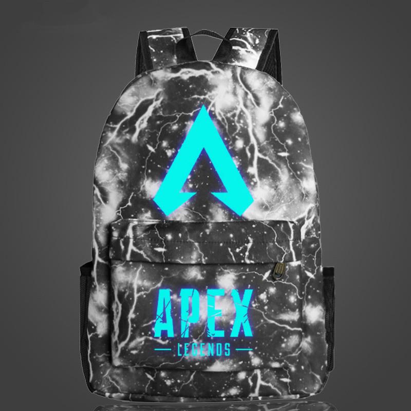 APEX LEGENDS Backpack School Bag Kids Boys Students Cavas Bag Logo Luminous Bags
