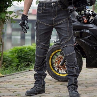 Winddichte Motorrad-Rennjeans Herren-Motorrad-Motocross-Offroad-Knieschutz-Moto-Hose