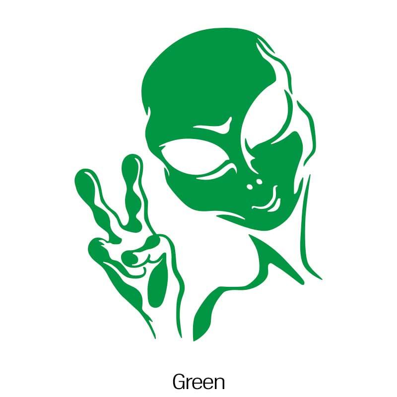 Car Decals Vinyl Auto Window Bumper Body Decals Space Alien Star Astronaut Personality Auto Decals Ufo Water-Repellent Decoration