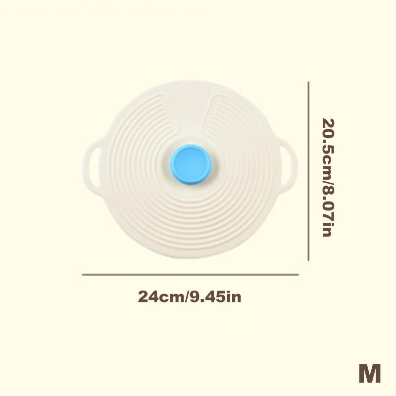 Silicone Fresh-Keeping Lid Anti-Spill Lid Dust-Proof And Leak-Proof Lid Kitchen Gadget Pot Lid Tableware Pot Lid Oil Cover Home
