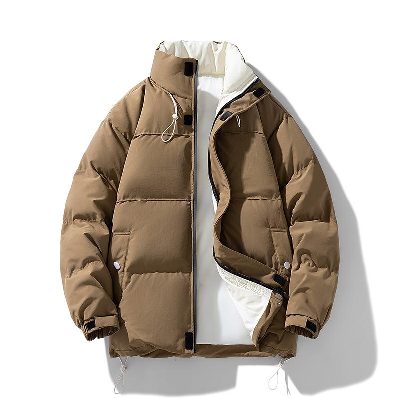 

Cotton Coat Couple s Jacket Winter New Thickened Warm Casual Bread Coat Trendy Brand Sports Fashion Stand Collar Cotton Jacket 4XL