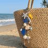 Conch Ocean Series Keychain Multi-Charm Bag Charm High-End Starfish Key Ring  Vacation
