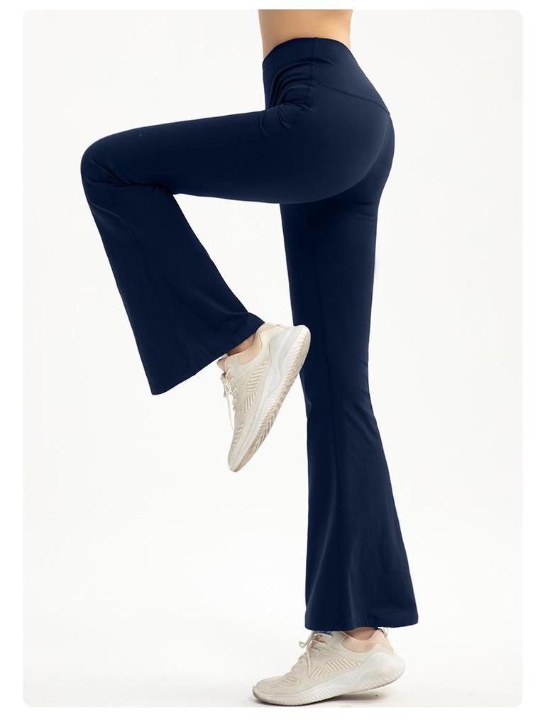 Lulu Winter Fleece High-Waist Flare Yoga Pants - Tummy Control, Long-Leg, Wide-Leg Women's Casual Sportswear