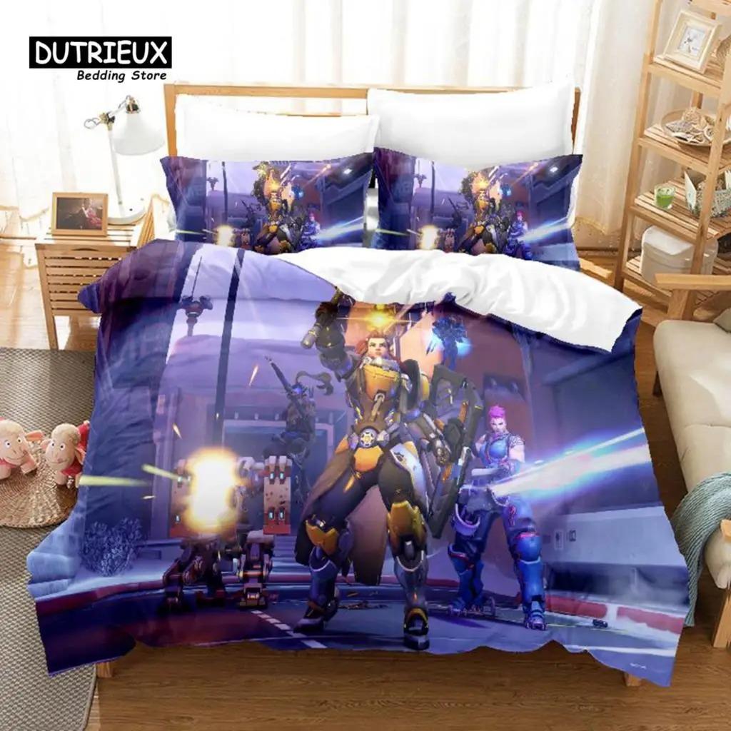 Cartoon Girl Bedding Set, Girls Duvet Cover Set, 3d Bedding, Digital Printing Queen Size Bedding Set, Fashion Design