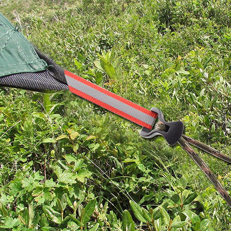 10Pcs Camping Awning Tent Guyline Runner Guy Lines Stopper Cord Rope Tightener