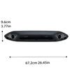 High Mount Brake Light Cover for Ford Transit Mk7 2019 -2023 EU-Spec None LED Bulb Black Replacement KK3113A613CD Accessories