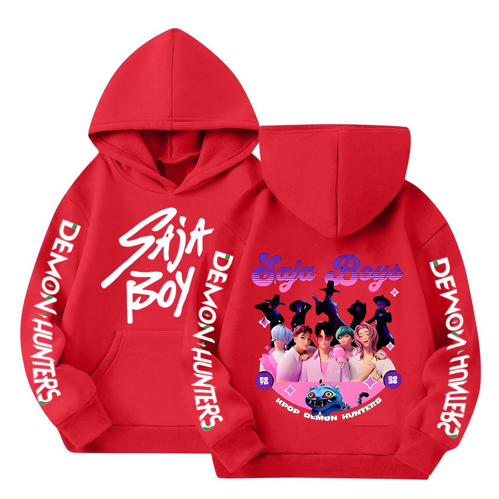 Kinder Langarm Lockerer Pullover Buchstabenaufdruck Kordelzug Kapuzen-Sweatshirt