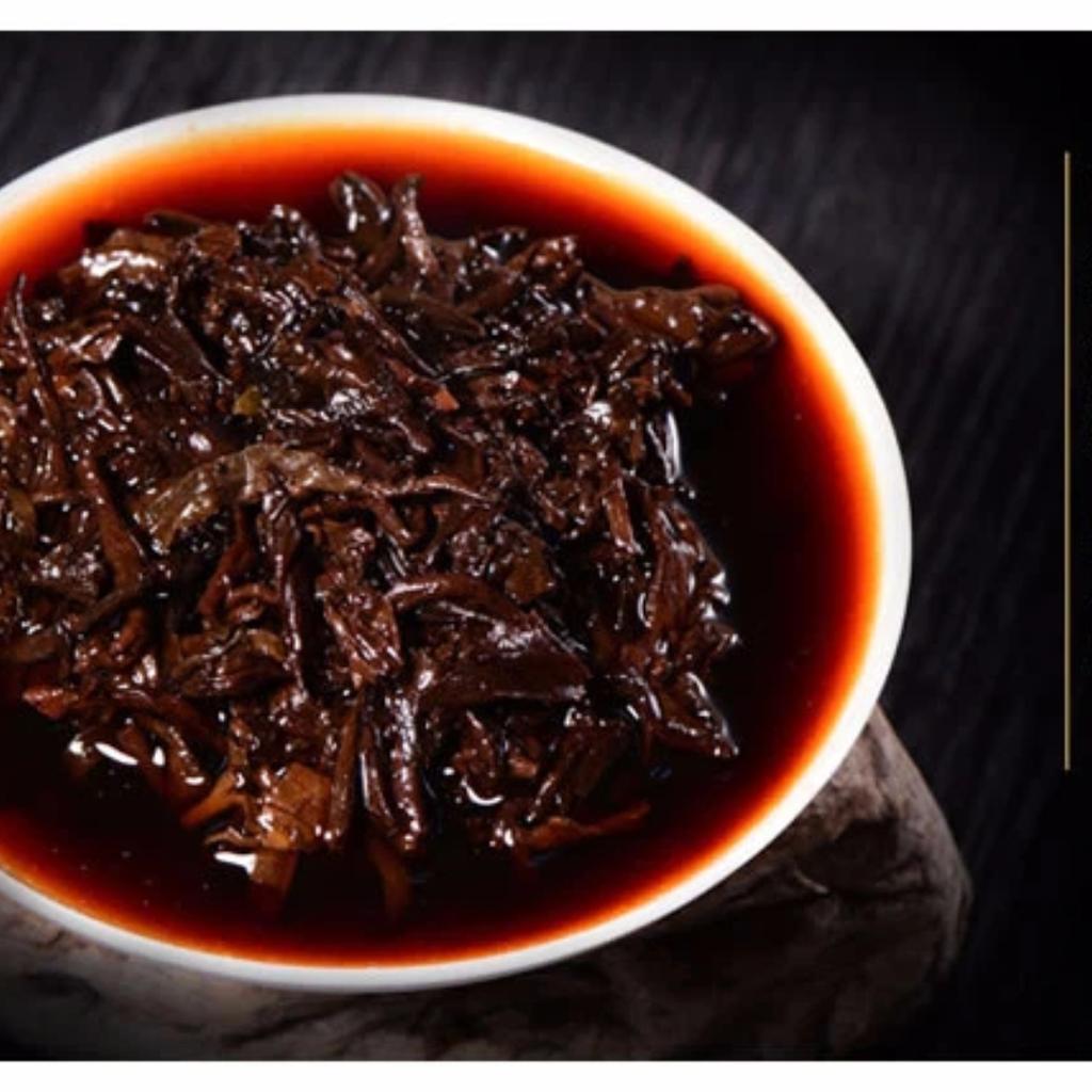 2009 Ripe Pu-erh Heaven Earth Menghai Royal Golden Buds Old Arbor King Tea 357g