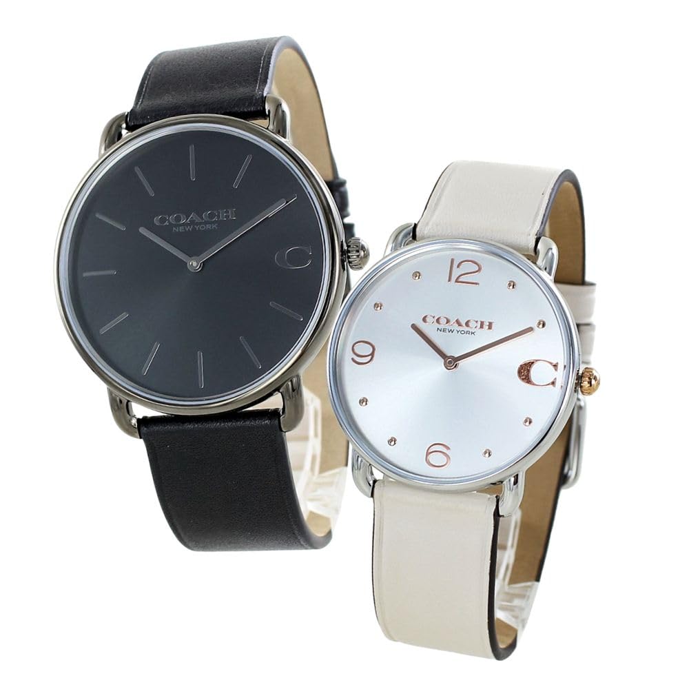 

Парний годинник Парний годинник Elliott Slim Thin Leather Strap Black Ivory 1460271914504200 [Coach] Чоловічі Жіночі [Елемент]