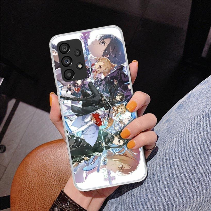 

Anime Sword Art Online SAO Phone Case For Samsung Galaxy A52 A32 A22 A12 A51 A31 A50S A30S A20S A10S Note 20 Ultra 10 Plus S10 A Samsung Note 20