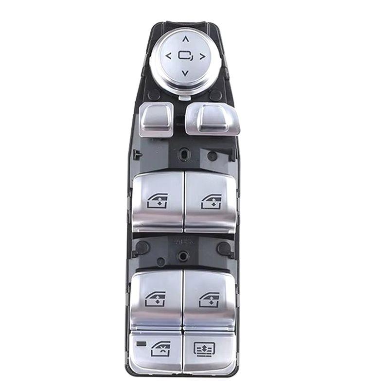 Durable-For BMW G11/G12 7 Series 61319382503 Electric Power Window Master Control Switch Replacement Unit New Silver Black