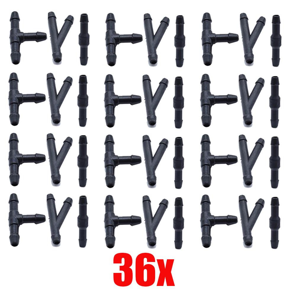 Wiper Spray Pipe Joint 3 Style T Y I Type Car Windshield Washer Pipe Nozzle Hose Joiner Auto Accessories