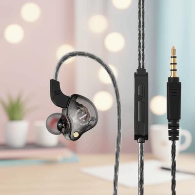 3.5mm Wired Earphone with Mic Deep Bass Wired Headset HiFi Stereo in-Ear Earpiece Headset Mobile Phone/Tablet/Computer
