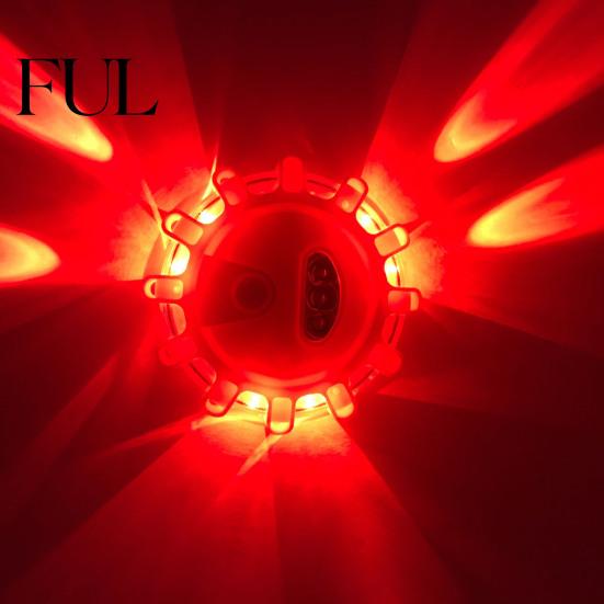 Reliable Emergency Warning Lamp 2Pcs LED Light Safety Compact Size Camping High Brightness Waterproof Widely Used Signal with Hook