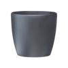Round Brussels Flower Pot with Wheels - Ø 39 X H 37 Cm - Indoor - 100% Recycled - Black