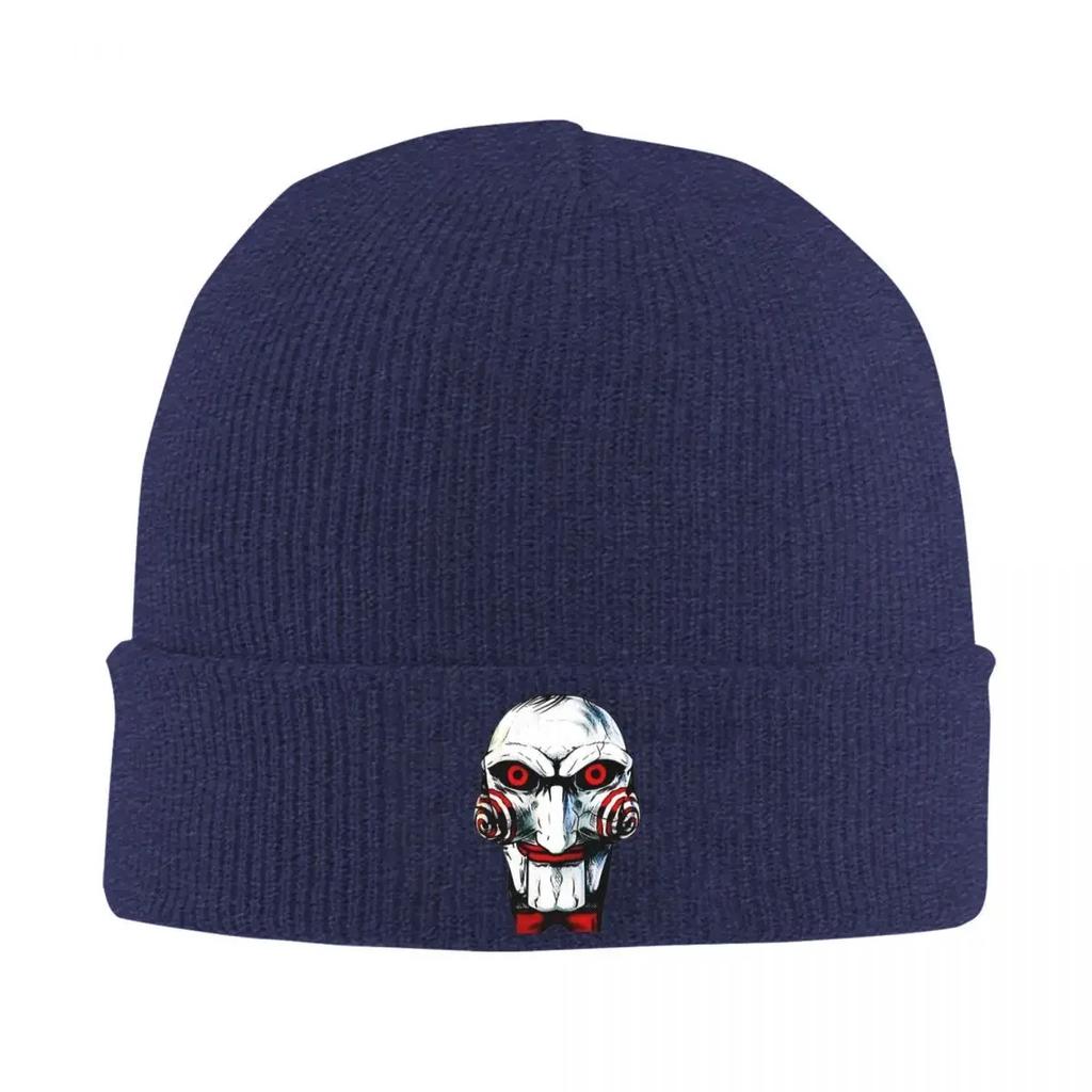 New Saw Billy Knitted Caps For Women Unisex Skullies Beanies Winter Hats Acrylic Horror Movie Casual Caps