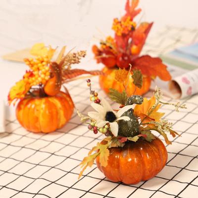 Thanksgiving-Feiertags-Kürbis-Party-Möbel, Ahornblatt-Sonnenblumen-Ornament-Dekoration