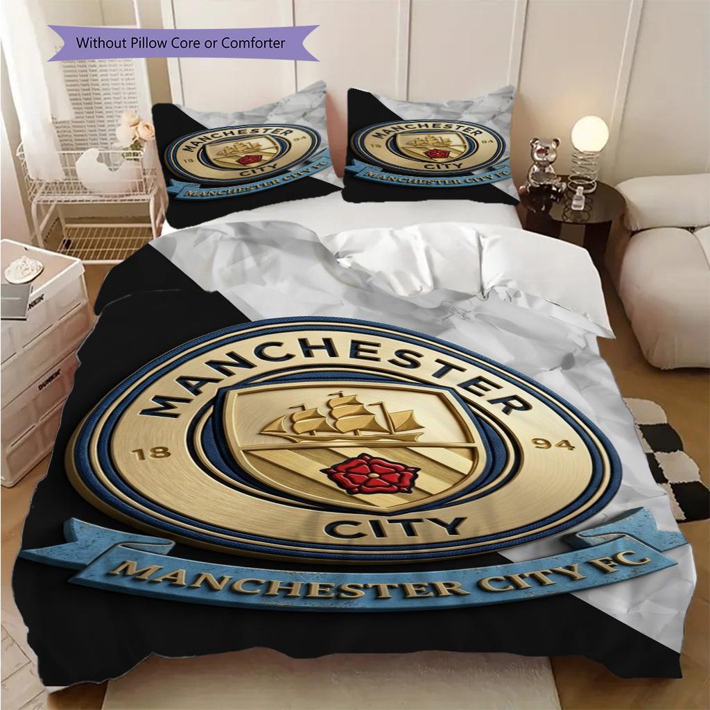 Manchester Legacy Three-piece set (1 * duvet cover + 2 * pillowcase, without core) 2DFlat Soft and comfortable Duvet cover and pillowcase Bedding set