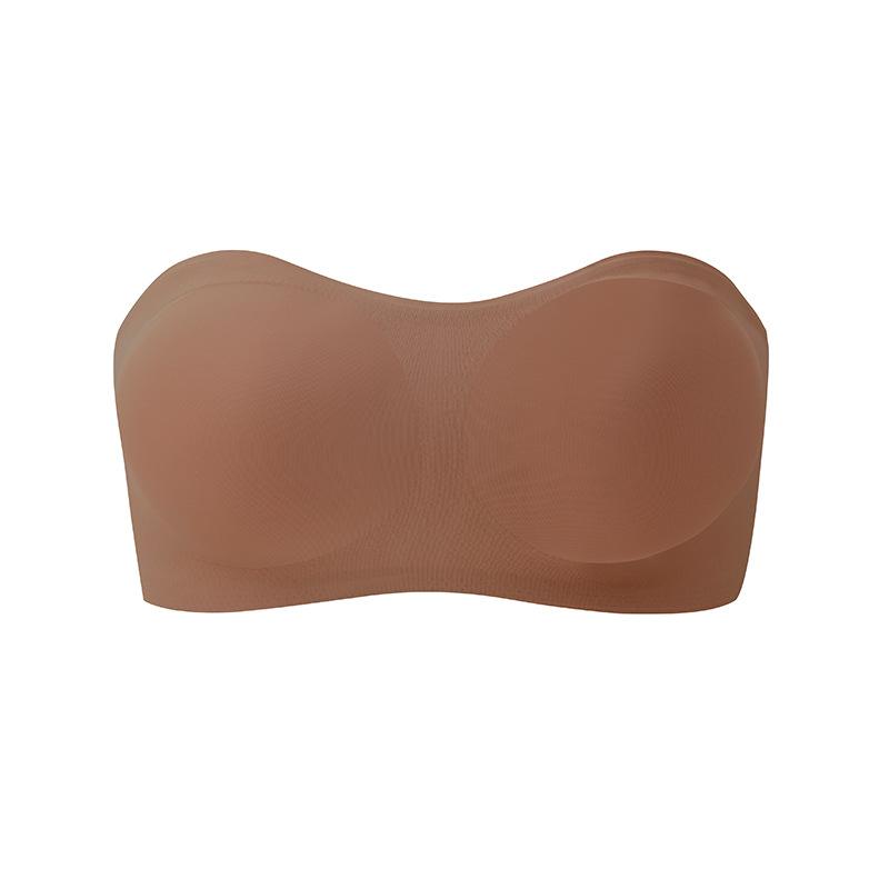 Women's Seamless Strapless Tube  Non-Slip Invisible Wireless Bralette, Multiway Everyday Bra
