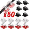 10/20/50 Stück Kabel-Organizer-Clips Drahtwickler Halter Schutz USB-Kabelmanagement Klebehaken Schreibtischklemme Für Zuhause Büro
