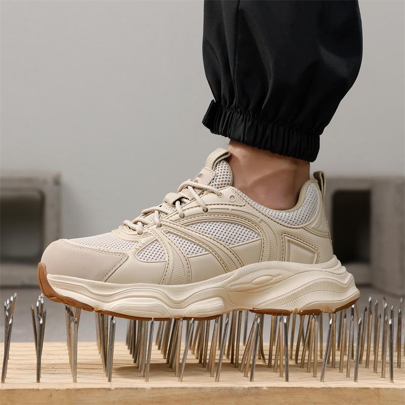 Summer Breathable Shock Absorption Work Protection Function Shoes Steel Toe Anti Smashing Anti Piercing Construction Boots
